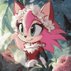 Cute Sonic Amy Rose Painting Diamond Painting