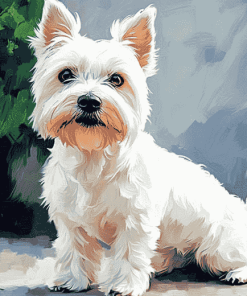 Cute West Highland Terrier Puppies Diamond Painting