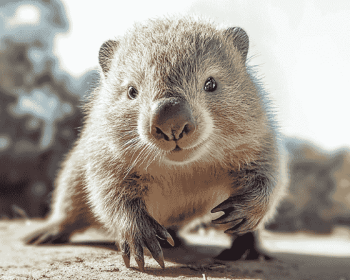 Cute Wombat Animal Diamond Painting