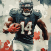 DK Metcalf Football Star Diamond Painting