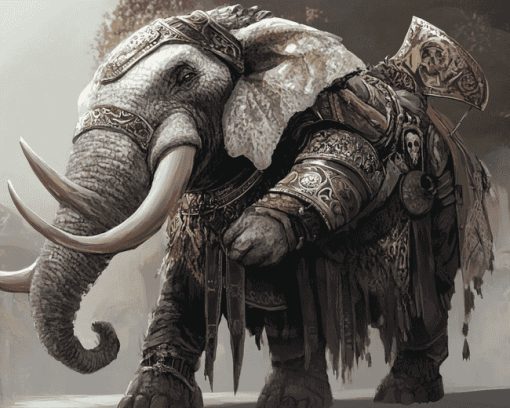 DND Loxodon Fantasy Diamond Painting