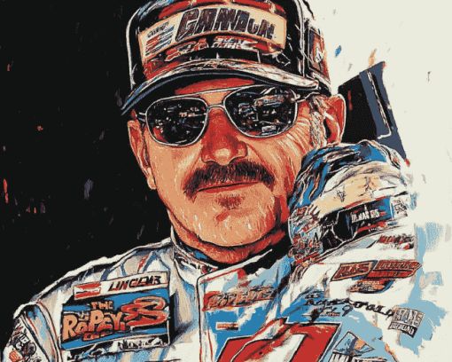 Dale Earnhardt Legendary Race Diamond Painting