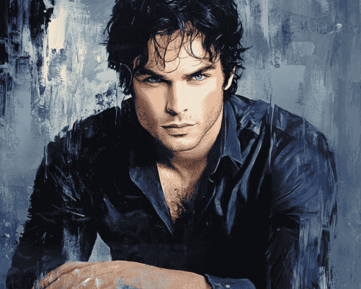 Damon Salvatore Celebrity Diamond Painting