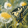 Dandelion and Butterfly Diamond Painting