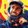 Daniel Ricciardo Famous Race Car Drivers Diamond Painting