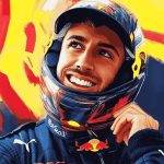 Daniel Ricciardo Famous Race Car Drivers Diamond Painting