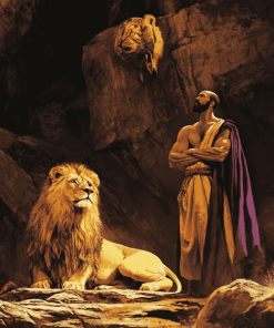 Daniel and the Lions Animation Diamond Painting