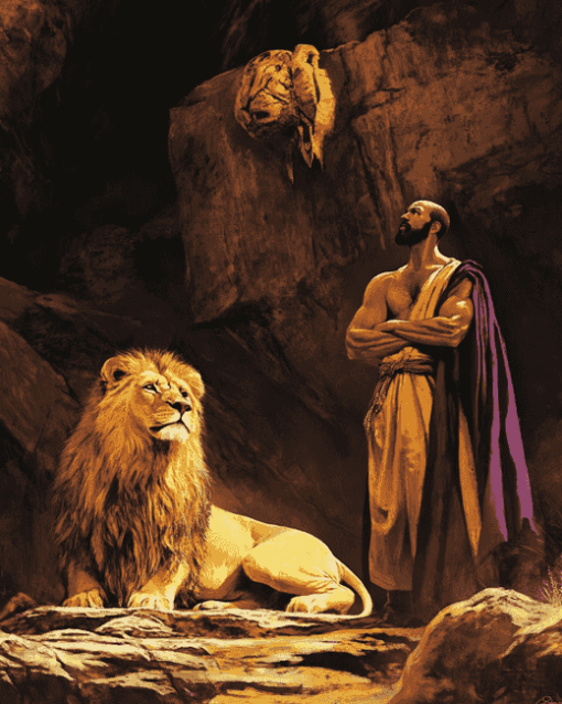 Daniel and the Lions Animation Diamond Painting