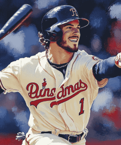 Dansby Swanson Baseball Portrait Diamond Painting