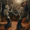 Danse Macabre Skeletons Diamond Painting