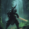 Dark Forest Fantasy Warrior Diamond Painting