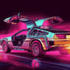 DeLorean Classic Cars Diamond Painting