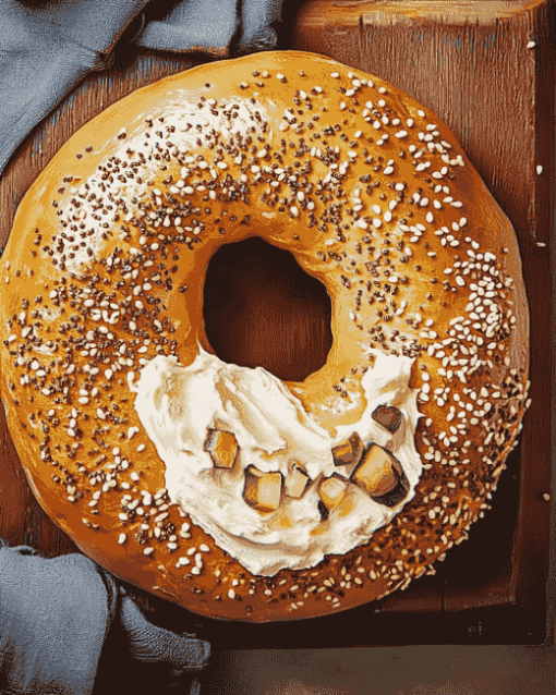 Delicious Bagel Creation Diamond Painting