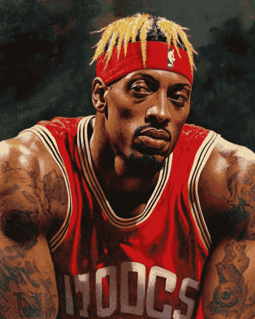 Dennis Rodman Basketball Diamond Painting