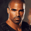 Derek Morgan Celebrity Diamond Painting