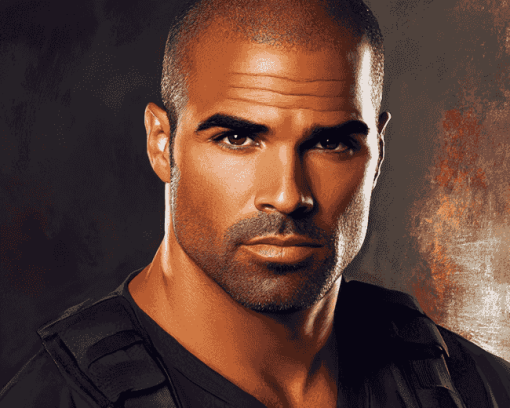 Derek Morgan Celebrity Diamond Painting