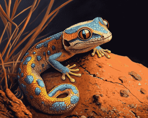 Desert Gecko Animal Diamond Painting