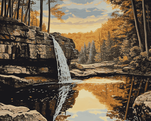 Devils Lake Scenic Views Diamond Painting