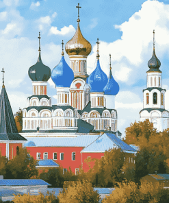 Diamond Painting of Nativity Cathedral Suzdal