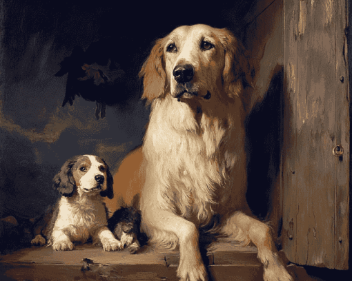 Dignity and Impudence Dogs Diamond Painting