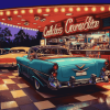 Dinners and Classic Cars Diamond Painting