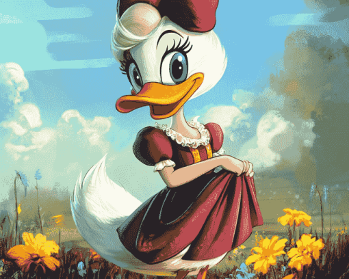 Disney Daisy Duck Diamond Painting