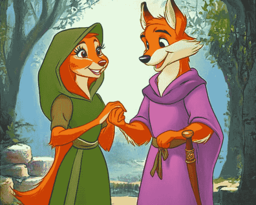 Disney Lady Marian and Robin Hood Diamond Painting