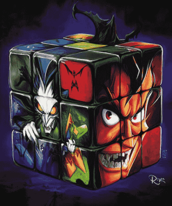 Disney Villains Rubiks Cubes Diamond Painting