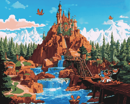 Disneyland Splash Mountain Adventure Diamond Painting