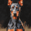 Dobermann Puppy Diamond Painting