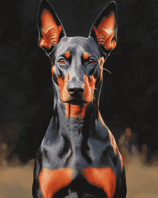 Dobermann Puppy Diamond Painting