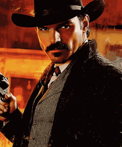 Doc Holliday Gunfighter Diamond Painting