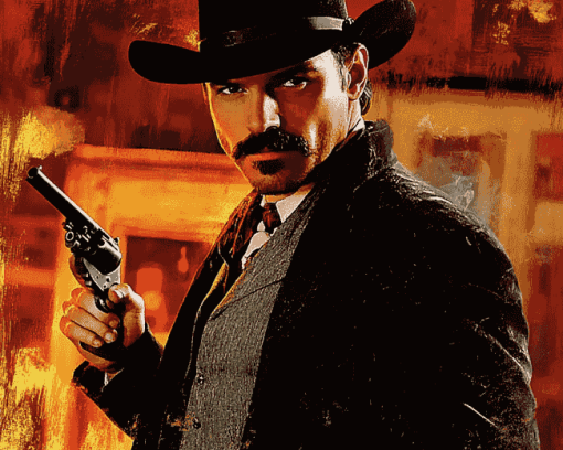 Doc Holliday Gunfighter Diamond Painting