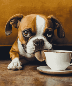 Dog Lover's Coffee Diamond Painting