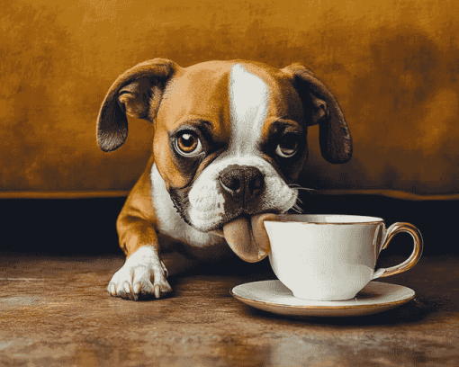 Dog Lover's Coffee Diamond Painting