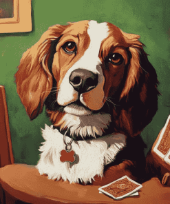 Dogs Playing Cards Diamond Painting