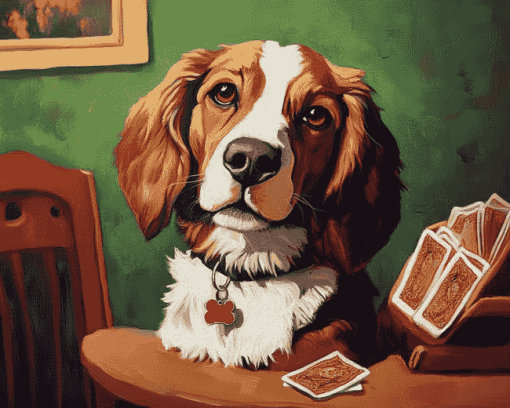 Dogs Playing Cards Diamond Painting