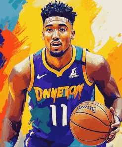 Donovan Mitchell Famous Basketballer Diamond Painting