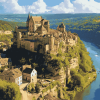 Dordogne France Scenic Diamond Painting