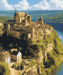 Dordogne France Scenic Diamond Painting