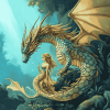 Dragon and Mermaid Fantasy Diamond Painting