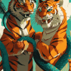 Dragon and Tiger Fantasy Diamond Painting