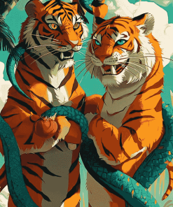 Dragon and Tiger Fantasy Diamond Painting