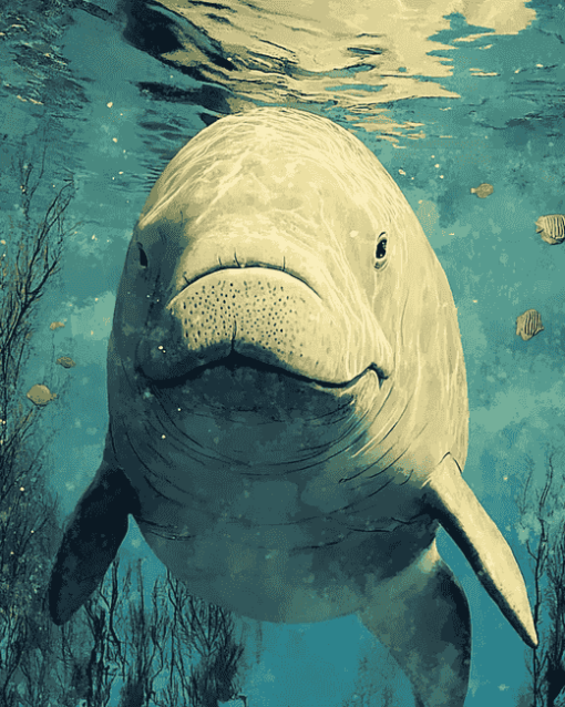 Dugong Sea Creature Diamond Painting