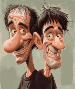 Dumb and Dumber Caricature Art Diamond Painting