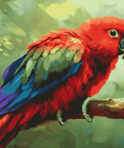 Eclectus Parrot Fowls Diamond Painting