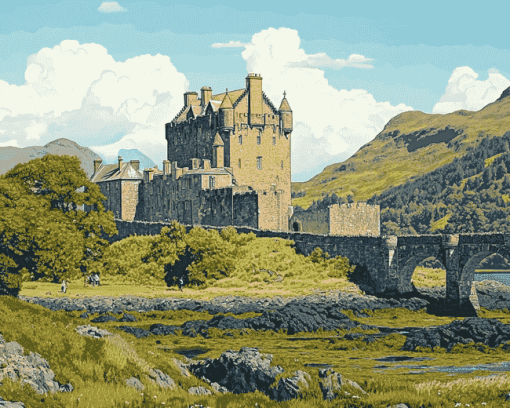 Ecosse Castles Diamond Painting