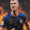 Edin Dzeko Football Legend Diamond Painting