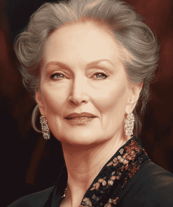 Elegant Meryl Streep Diamond Painting