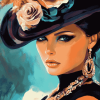 Elegant Women Lady Diamond Painting